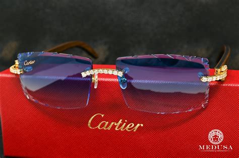 cartier mens glasses|cartier glasses men with diamonds.